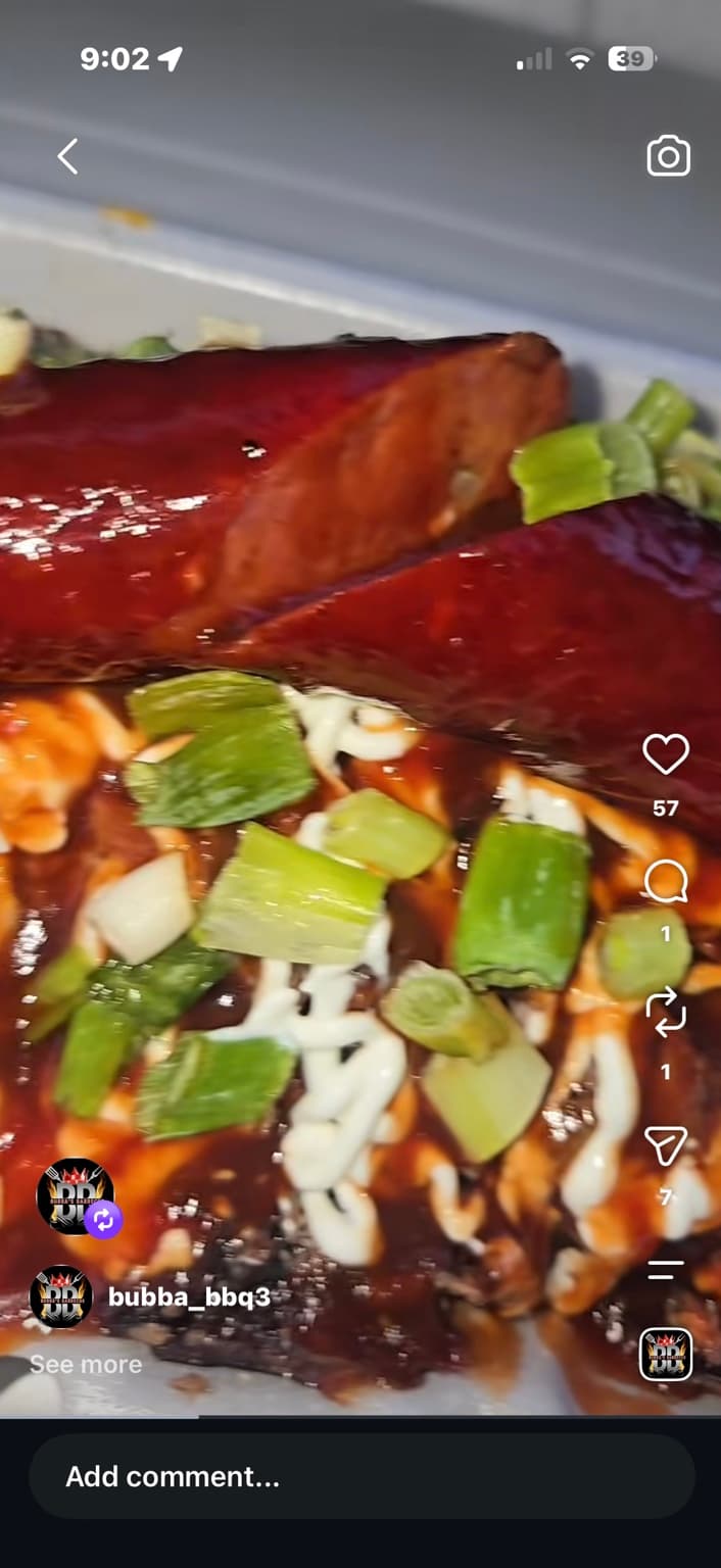Bubba's smoked ribs